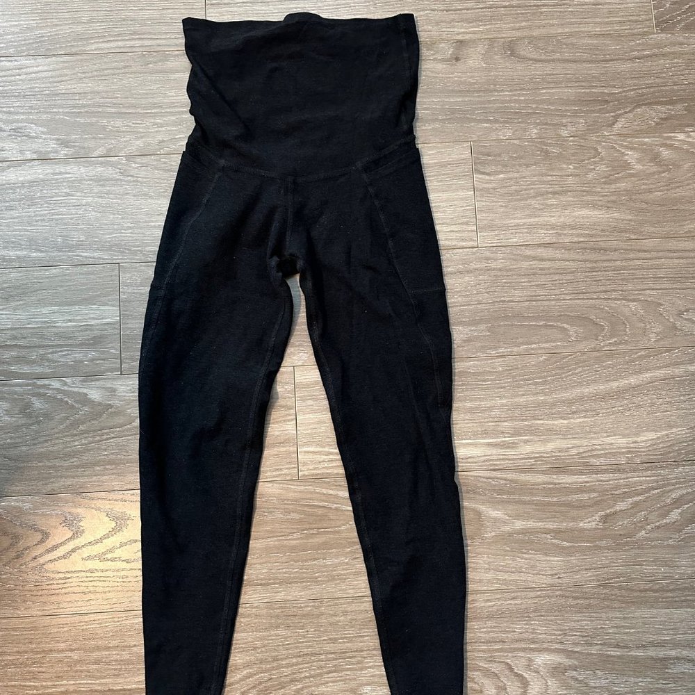Spacedye Love the Bump Maternity Pocket Midi Legging Black size Small